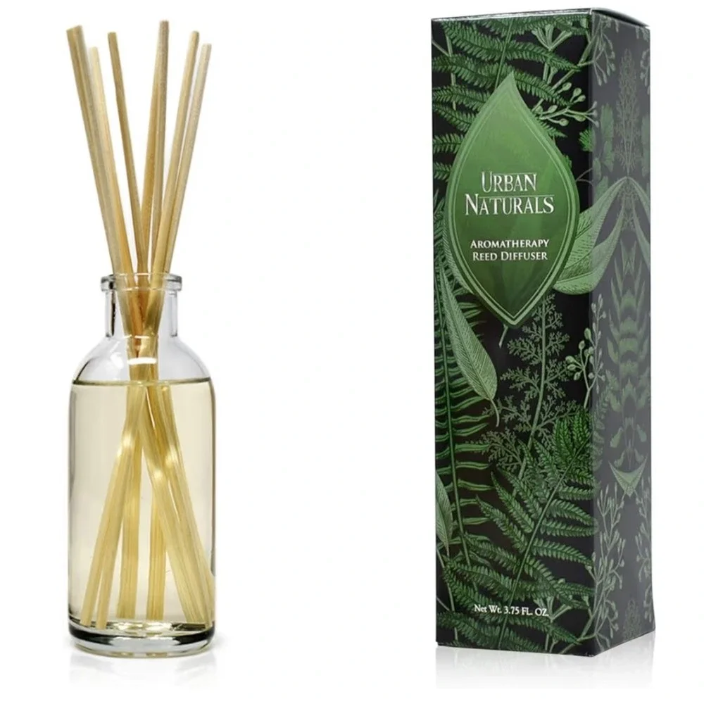 Urban Naturals Coconut Breeze Aromatherapy Reed Diffuser Set 3.75oz Made in USA